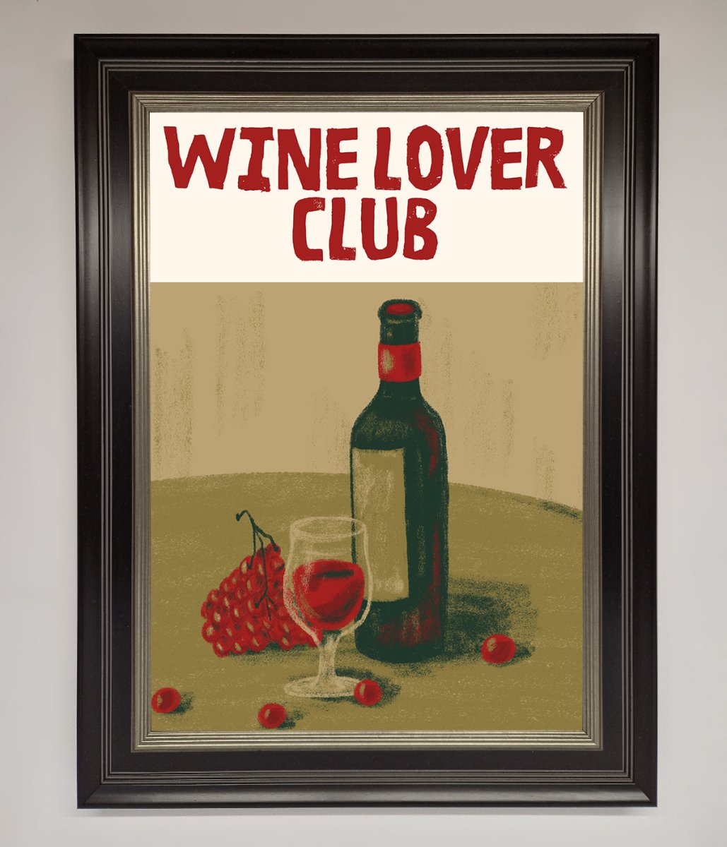 Wine Lovers Club Framed Poster-8