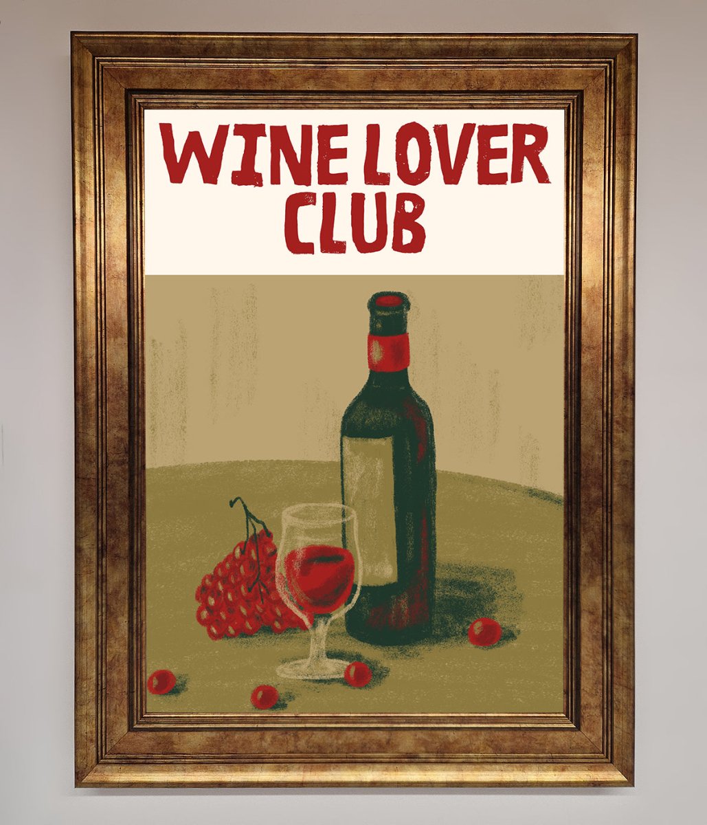 Wine Lovers Club Framed Poster-7