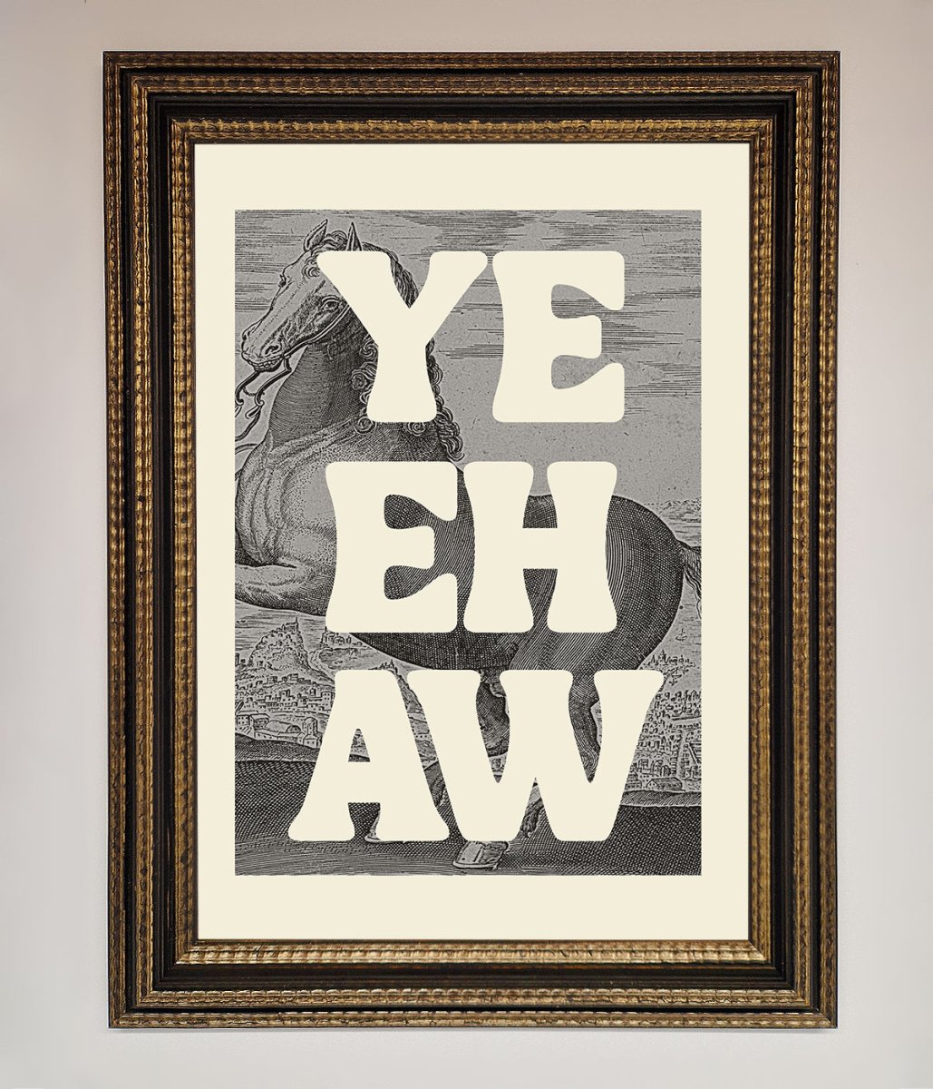 Yehaw Framed Poster-18