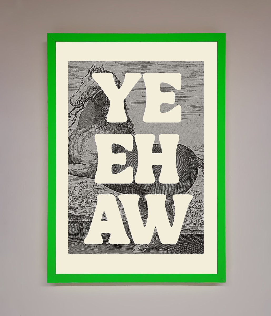 Yehaw Framed Poster-11
