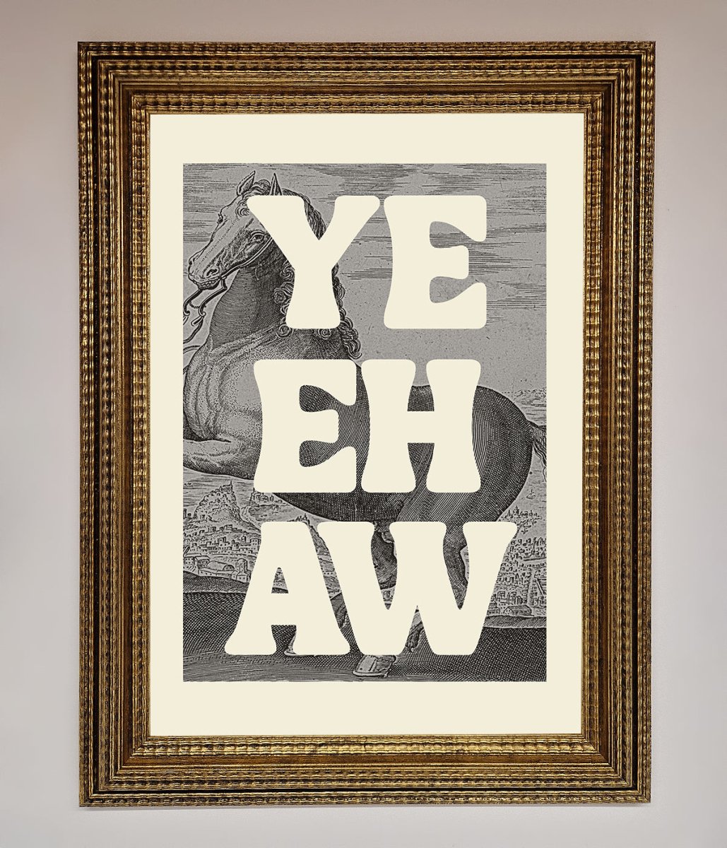 Yehaw Framed Poster-15