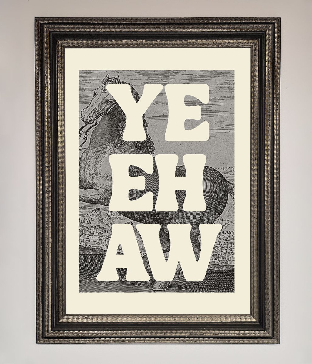 Yehaw Framed Poster-17